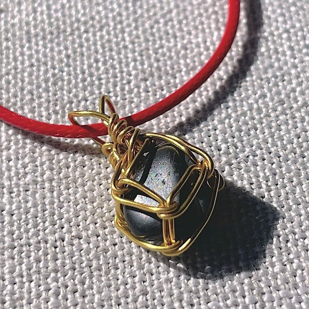 🎶 OBSIDIAN GEMSTONE BOHO PENDANT NECKLACE 🎶😎